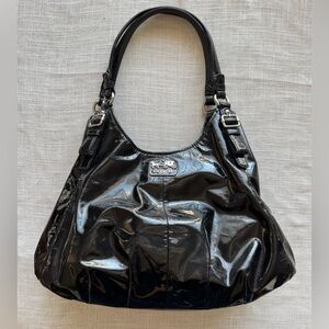 Coach Madison Maggie Patent Leather Shoulder Bag